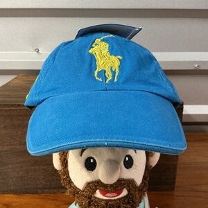 Ralph Lauren Fragrance Blue Big Pony Cotton Cap Women One Size Fits Most
